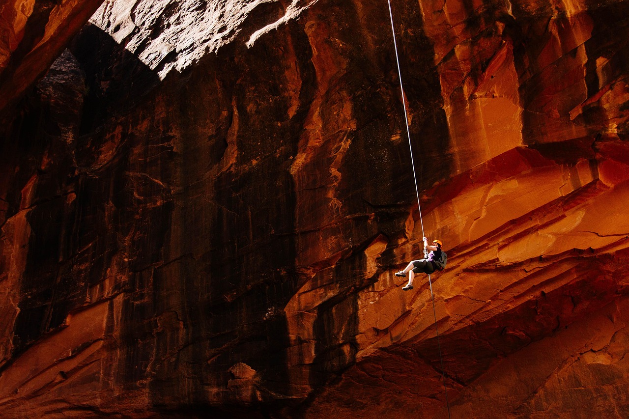mountain climbing, abseiling, rappelling, nature, mountain climber, mountains, rock climbing